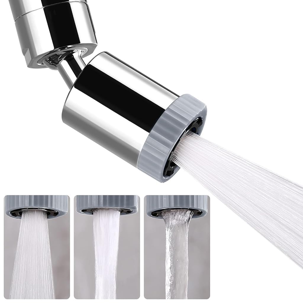 HASTHIP Faucet Extender for Taps, 3 Flow Mode Faucet Aerator 360° Swivel Faucet Extension Kitchen Sink Faucet Sprayer Attachment with 55/64 inch Female Thread, Included 15/16 inch Male Faucet Adapter HASTHIP Faucet Extender for Taps, 3 Flow Mode Faucet Aerator 360° Swivel Faucet Extension Kitchen Sink Faucet Sprayer Attachment with 55/64 inch Female Thread, Included 15/16 inch Male Faucet Adapter